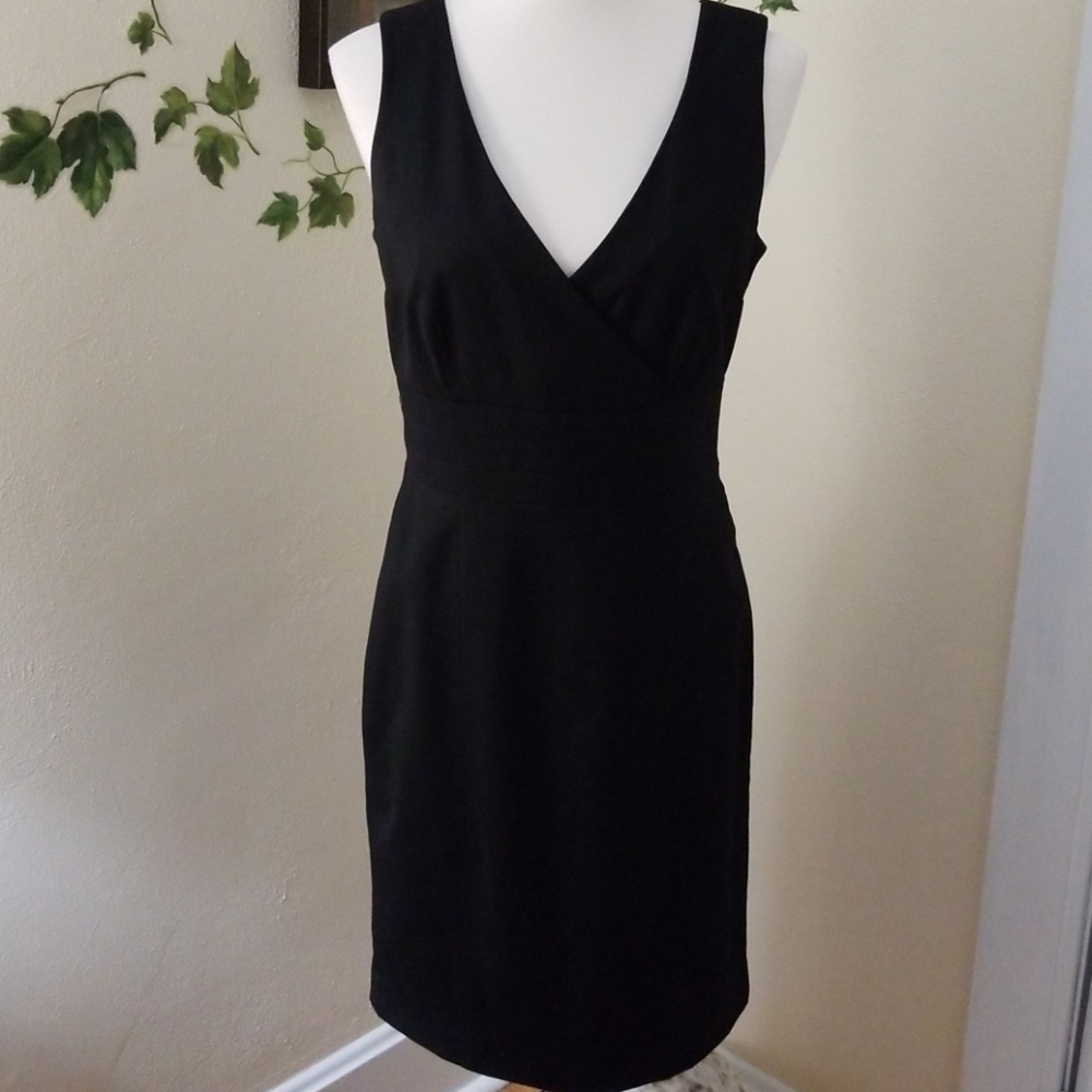 Beautiful sleeveless black dress.